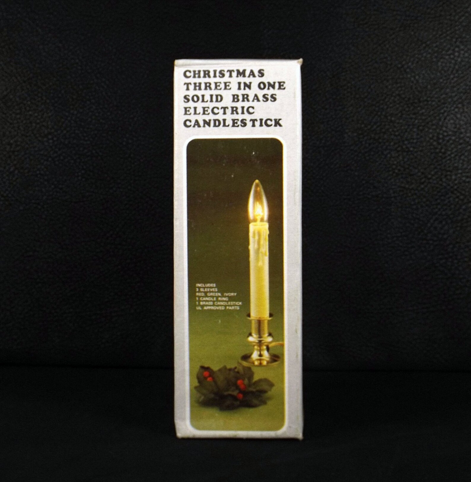 Christmas 3 in 1 Solid Brass Electric Candlestick Etsy