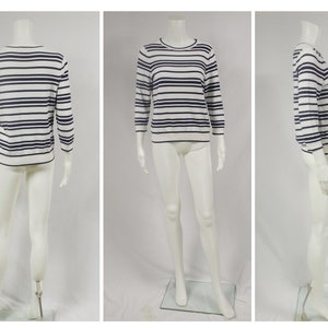 LANDS' END 100% Supima Cotton Sweater US Size M P Medium Petite 10 12