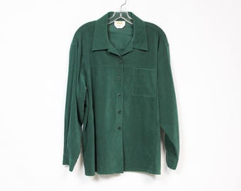 TALBOTS PETITES Kunstleder Bluse oder Jacke US Größe 2XP ?