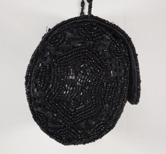 Black Beaded Crossbody Bag - image 4