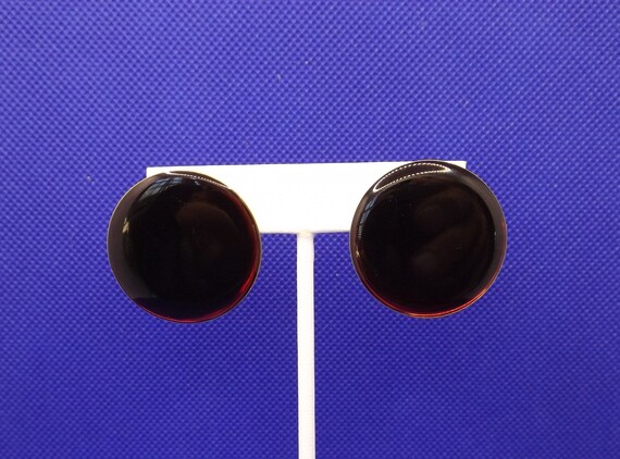 Translucent Red Post Earrings - image 2