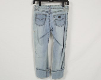 Jean Capri Fille Justice - Taille 12 - Bleu - Occasion Bon état