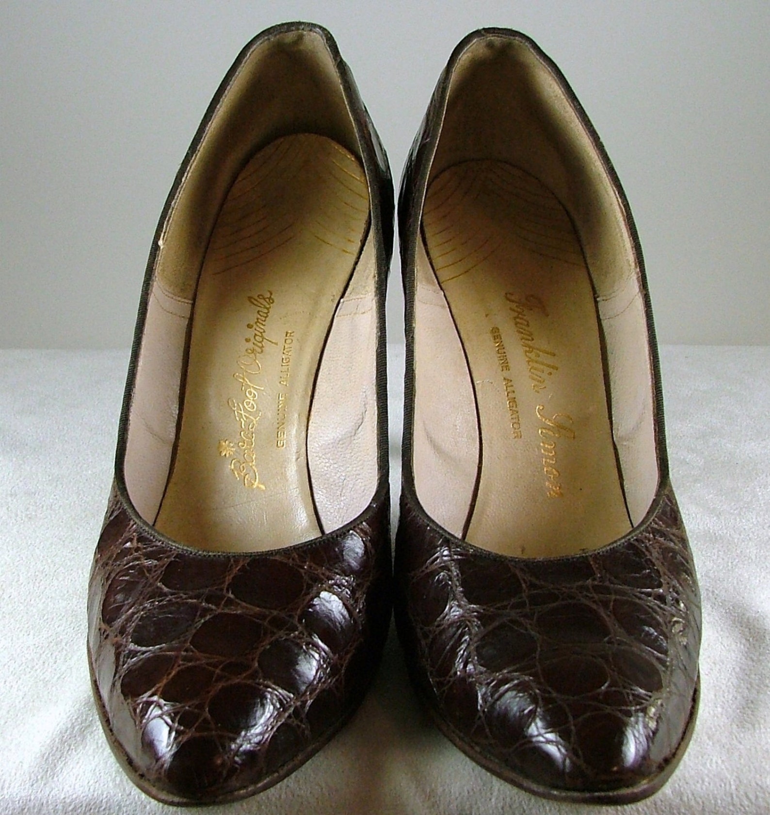 BAREFOOT ORIGINALS Genuine Alligator Leather Heels 8 N | Etsy