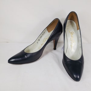 Stanley PHILIPSON Navy Blue Pumps US Taglia 7 SS