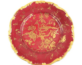 ca, 1920 COALPORT Speiseteller Kairo Muster Kastanienbraun Farbe, 10,75 "