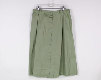 QUEEN CASUALS Schwerer Baumwollrock US Size 46? 36-Zoll-Taille