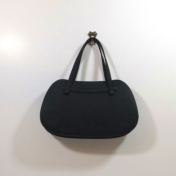 NETTIE ROSENSTEIN Black Silk Handbag - image 1