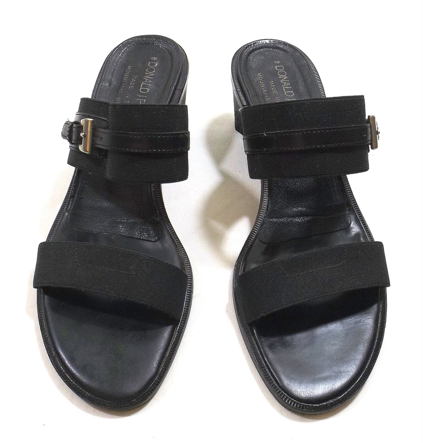 DONALD J. PLINER Black Slides Size 7M - Etsy