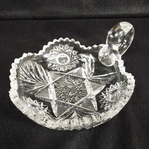 American Brilliant Period ABP Nappy Bowl with Hobstars Fans