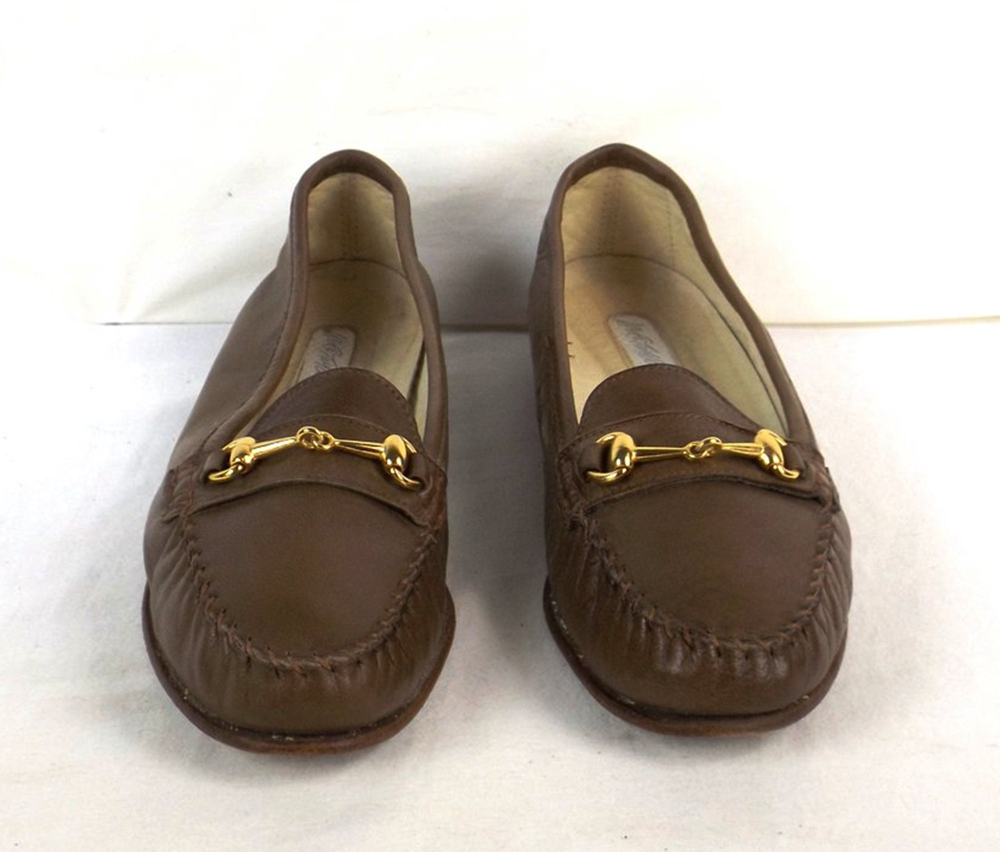 LORD & TAYLOR Brown Leather Loafers U.S. Size 7 AA Narrow - Etsy