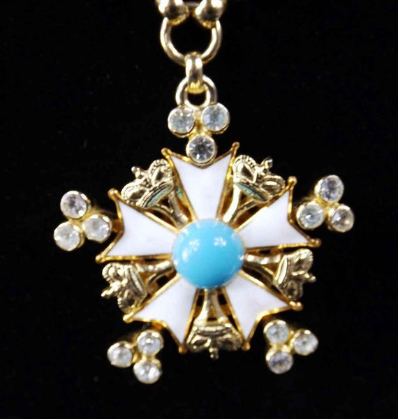 NETTIE ROSENSTEIN Star and Crown Pendant Necklace - image 6