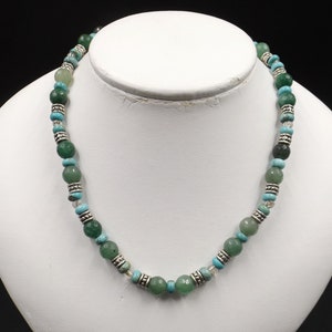 Aventurine and Turquoise Choker Necklace