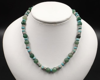 Aventurine and Turquoise Choker Necklace
