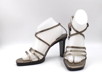 CHARLES JOURDAN Paris Bronze Sandals US Size 10