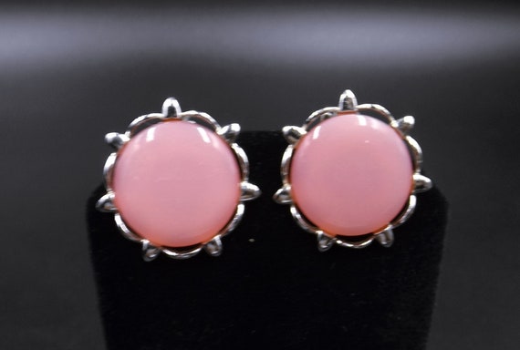 1950's Signed STAR Pink Thermoset "Moonglow" Clip… - image 2