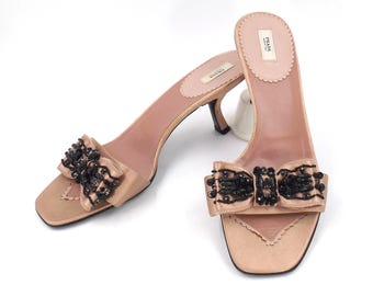 Prada S/S1997 Vine Leaf Platform Sandals - Etsy