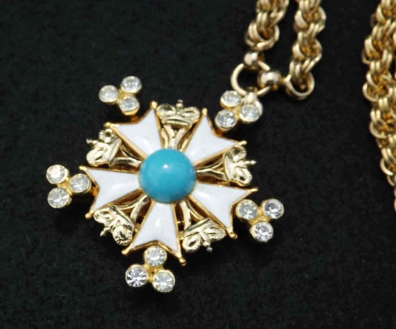 NETTIE ROSENSTEIN Star and Crown Pendant Necklace - image 5