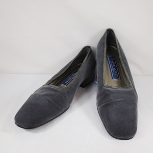 KAREN SCOTT Gray Velvet Flats US Size 5-1/2M 5.5M