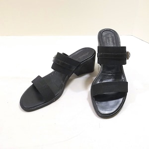 DONALD J. PLINER Black Slides Size 7M