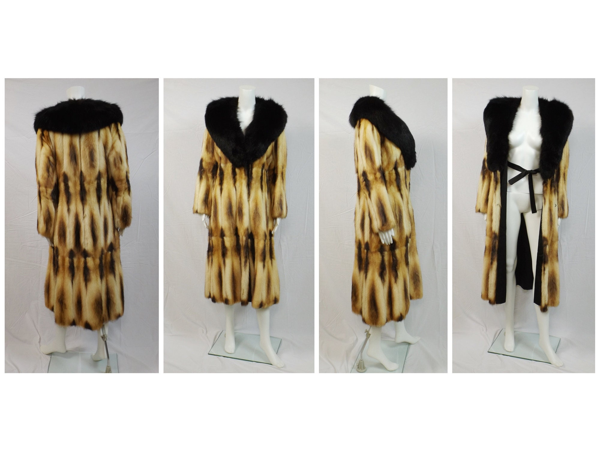 GOLDEN FITCH Fur Coat Fox Collar -  Israel