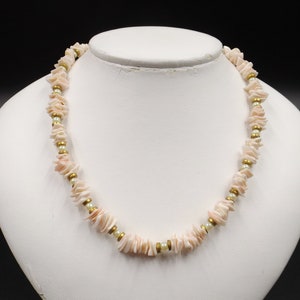 Delicate Pink Puka Shell Necklace