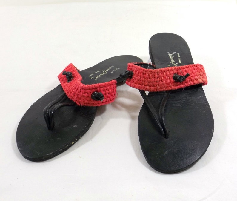 MARIE JEANNE Handmade Organic Sandals Size 6-12 B 6.5 M