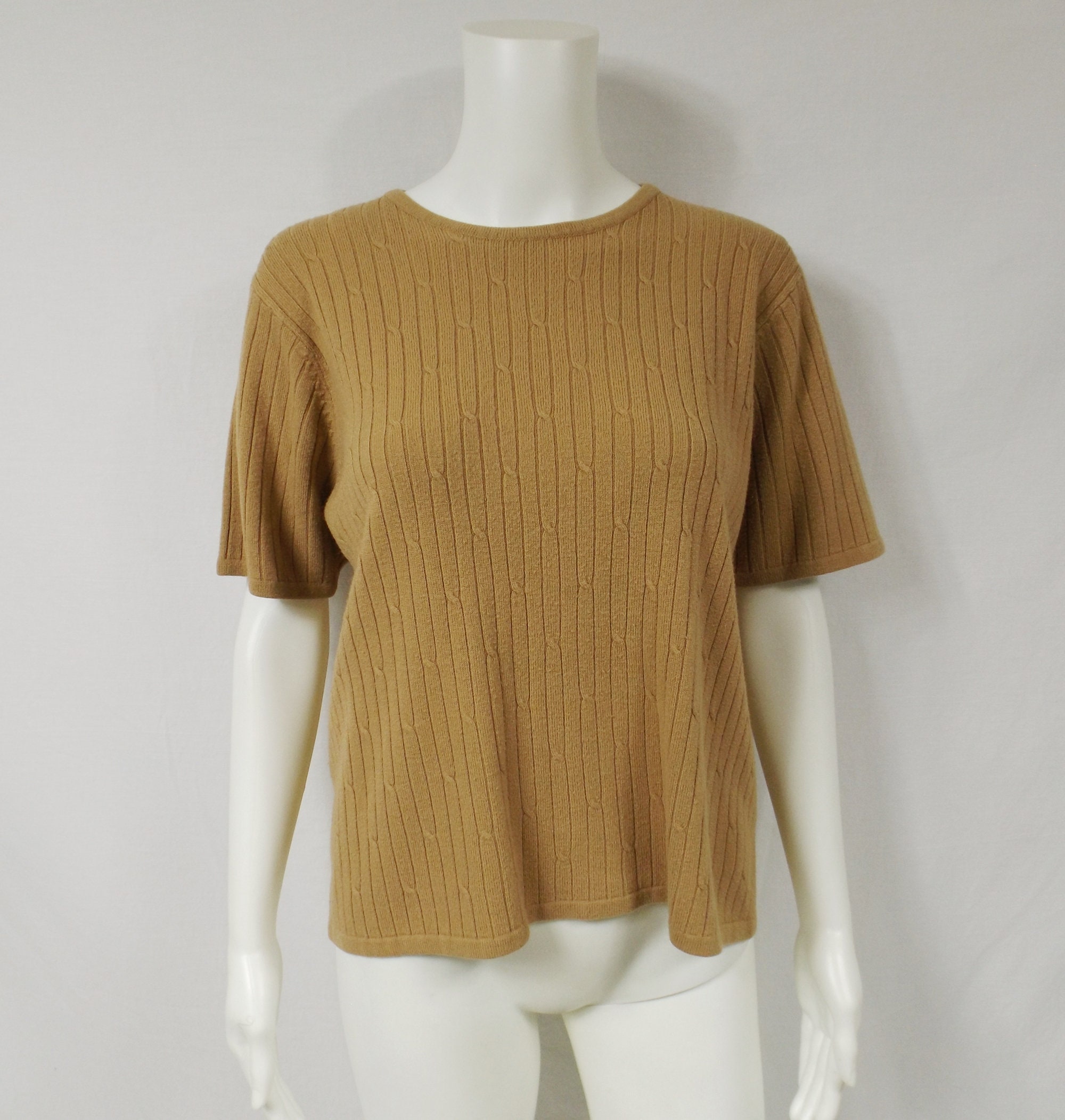 SAG HARBOR Cable Knit Sweater US Size Large L - Etsy