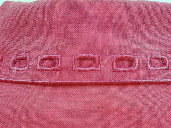 ALLISON TAYLOR Hot Pink 100% Linen Blouse US Size… - image 9