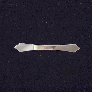 Silver Tone Bar Pin Engraved with Name Laine
