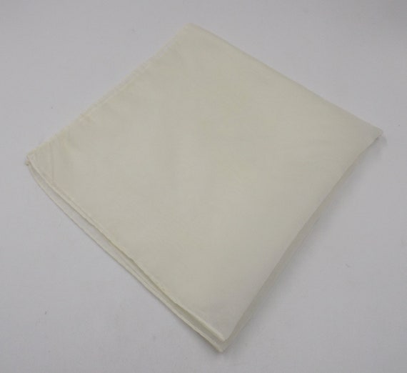 White Polyester Chiffon Square Scarf - image 1