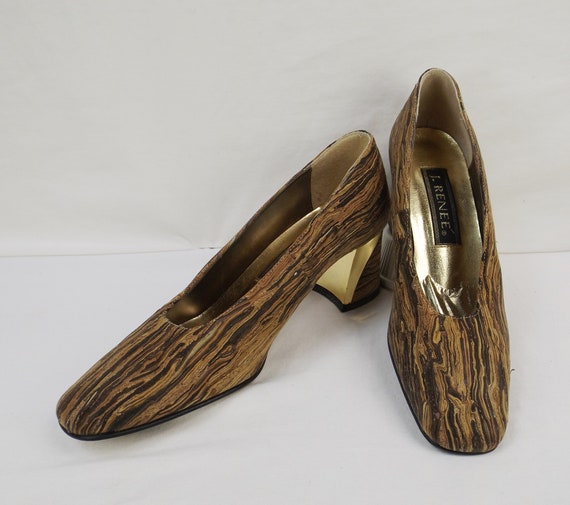 J renee gold pumps best sale