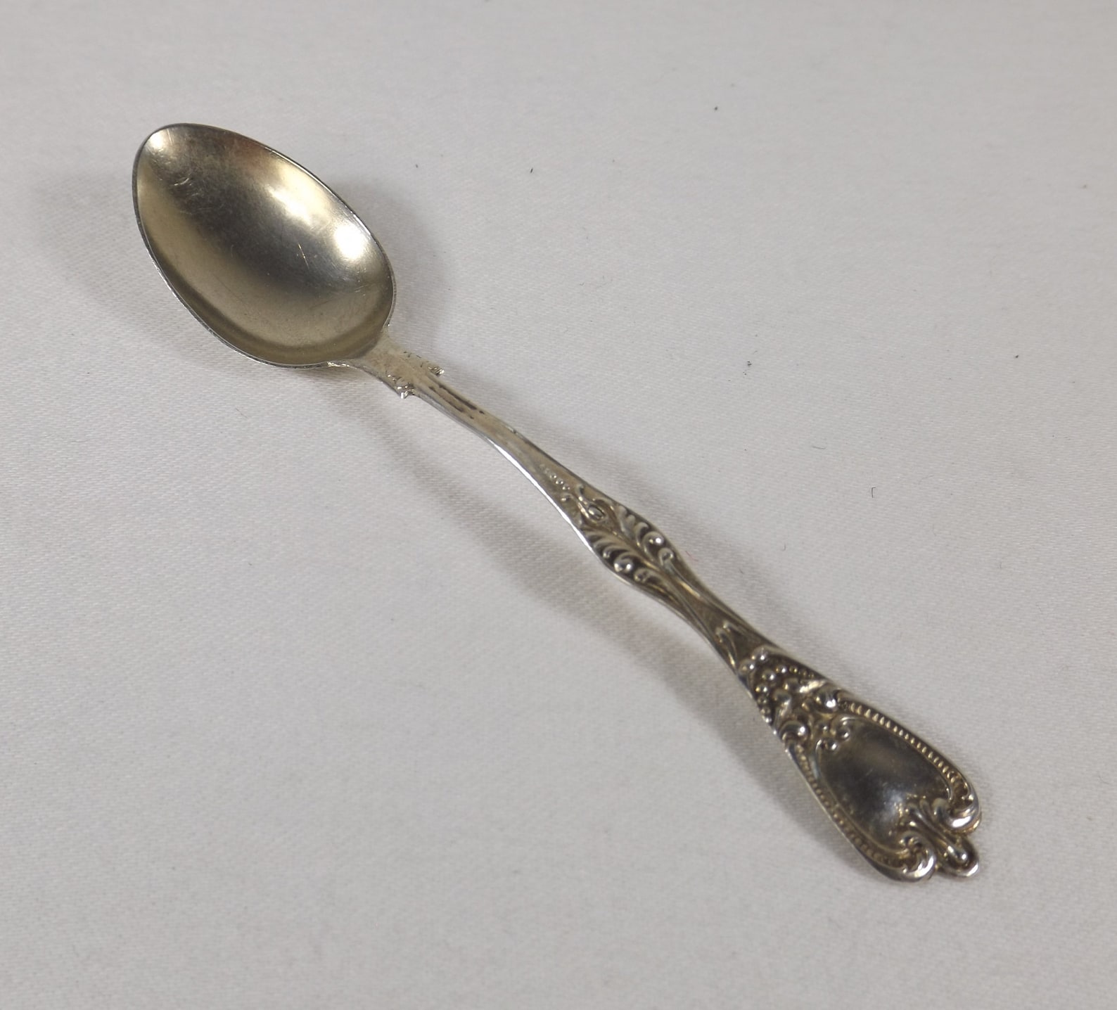 Antique Sterling Silver Demitasse Spoon Etsy