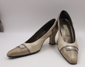 CARA MOLINA Champagne and Oyster Pumps US Size 8