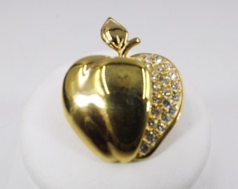 KREMENTZ Apfel Brosche