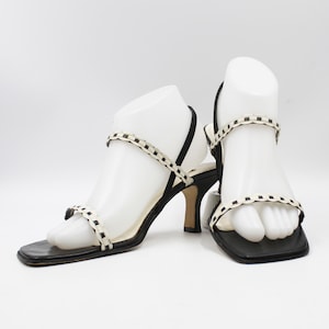 ANN MARINO Slingback Leather Sandals US Size 8.5 M 8-1/2 M