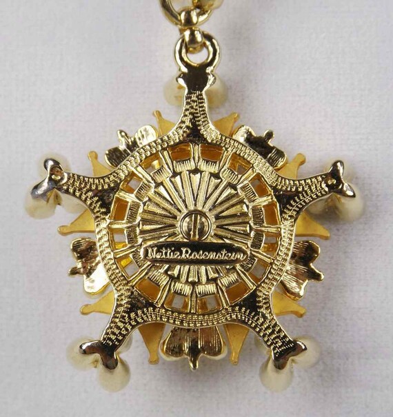 NETTIE ROSENSTEIN Star and Crown Pendant Necklace - image 7