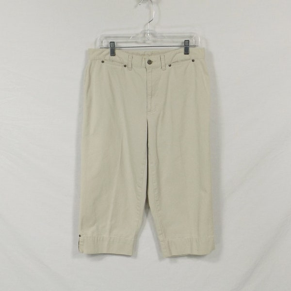 LIZ CLAIBORNE Khaki Capri Pants US Size 12