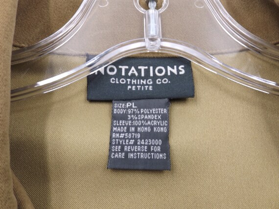 NOTATIONS Button Front Jacket Blazer US Sizze Pet… - image 4