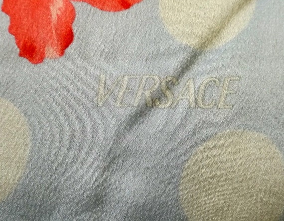 VERSACE Tropical Print Silk Scarf - image 4