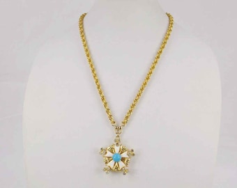 NETTIE ROSENSTEIN Ster en Kroon Hanger Ketting