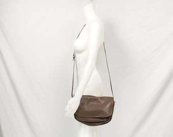 EUC ENNY Milk Chocolate Italian Leather Shoulder Bag