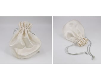 Set of Two (2) Satin Drawstring Bags