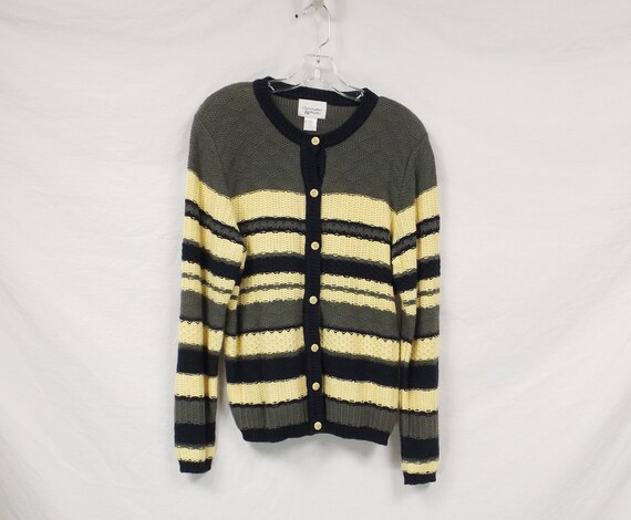 CHRISTOPHER & BANKS Knitted Cardigan Sweater US Size Large L