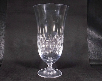 7-1/4" Cut Crystal Footed Flower Vase