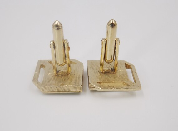 SWANK Jade Cabochon Cuff Links - image 4