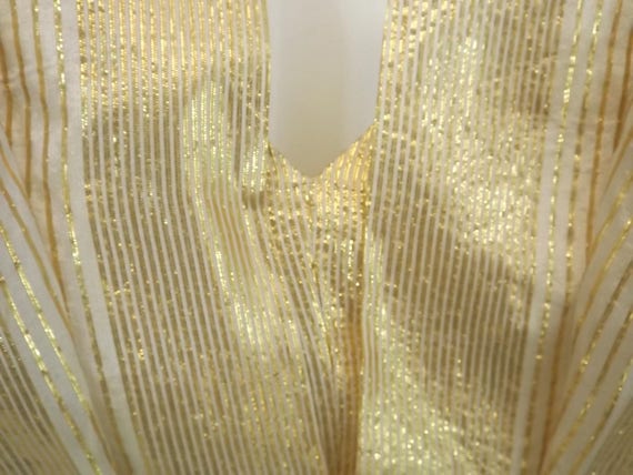BEAUMELLE Gold Lame Party Dress Size XS 2 4 - image 5
