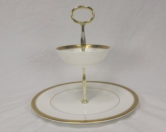 1967 ROYAL DOULTON Clarendon Zweistufiges Serviertablett