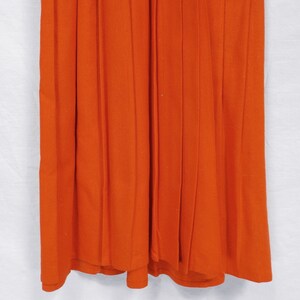 ARGENTI 100% Noil Silk Orange Shirt Dress Size 6 image 7