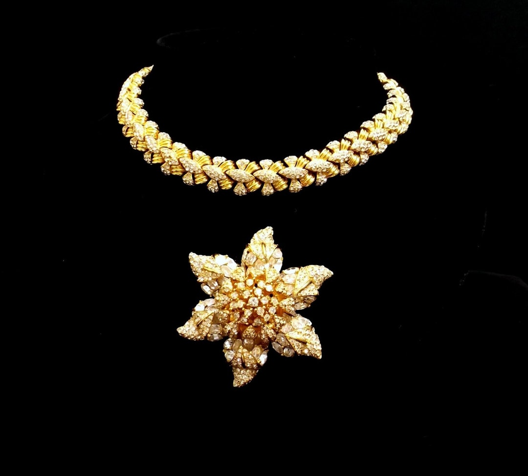 CINER Starfish Brooch and Matching Necklace - Etsy