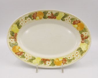 1965 METLOX Poppytrail Vernon Della Robbia 9.5" Oval Serving Platter
